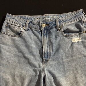 American Eagle Outfitters Women’s Distressed Mom Jeans